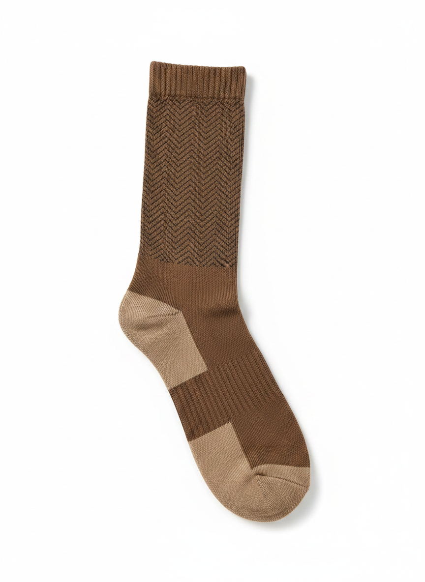 Brown THAT GUY™ Hybrid Dress/Athletic Sock